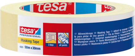 Afplaktape tesa® Professional 4323 19mmx50m lichtcrème | 16 stuks