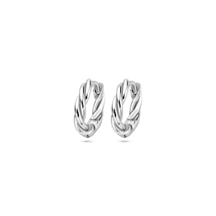 Zilver Gerhodineerd Klapoorringen Buis 2,5 MM 1340040