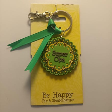 Be Happy - Sleutelhanger - Super Opa