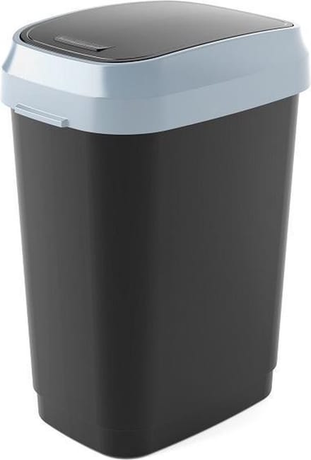 Kis Dual Swing Bin Prullenbak - 20 l - Zwart/Grijs
