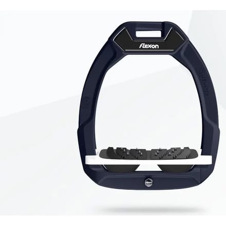 Veiligheidspalussen Paardrijden Gehemeld Ultra Grip Blauw/Wit/Zwart Flex-On Safe-On