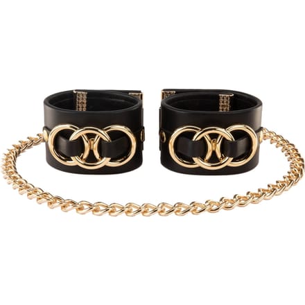 Asche & Gold | Beatrice Duo Handboei | Design Armband | Zwart Maat M