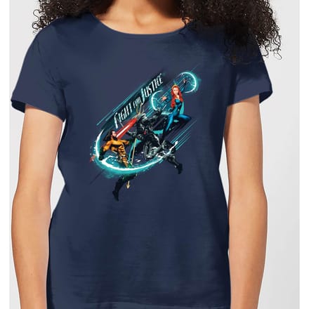 Aquaman Fight for Justice dames t-shirt - Navy - M