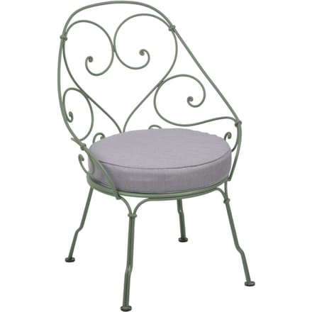 Fermob - 1900 Fauteuil Cabriolet - 82 cactus mat - flanelgrijs - groen