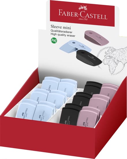 Faber-Castell - gum display - Sleeve mini Harmony - assorti 24 stuks - FC-182477