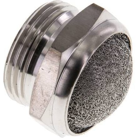 G3/4'' Roestvrijstalen Compacte Pneumatische Geluiddemper 1.4301 Draadgaas