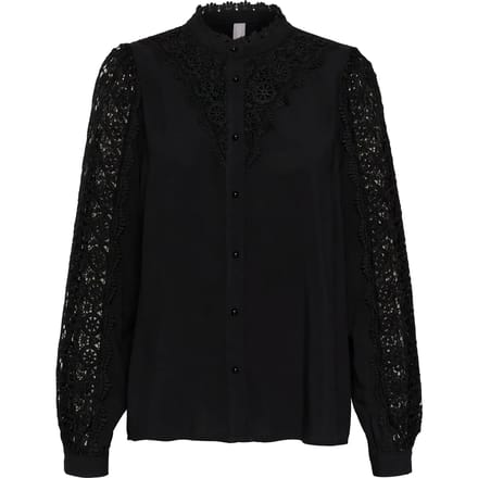 Lange mouwen kant blouse voor dames CULTURE Benton