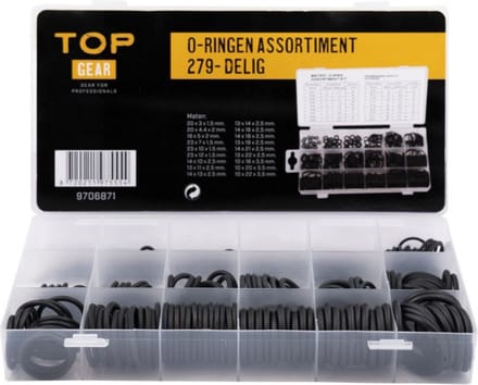 O-ringen assortimentsdoos 279-delig - TOPGEAR
