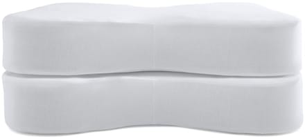 M line Athletic Pillow hoofdkussensloop – Wit – set van 2 – wasbaar op 60°C – geschikt voor droger