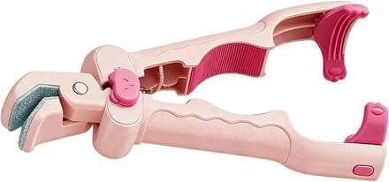 Hete Bord Tang - Voedselhouder Keukenhulp - Veilig Koken - Antislip Grip - 22 cm - Roze