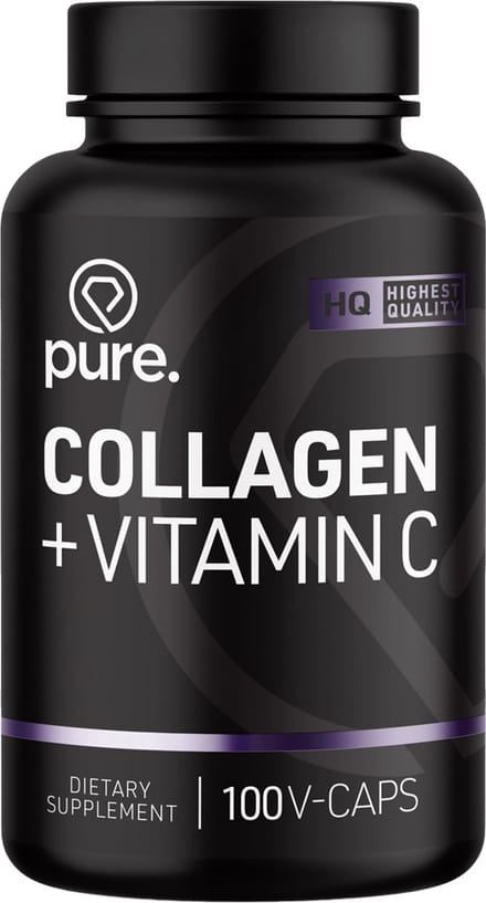 Pure. Collageen + Vitamine C poeder - Orange - 500gr - collageen supplement - vitamine c - 30 servings