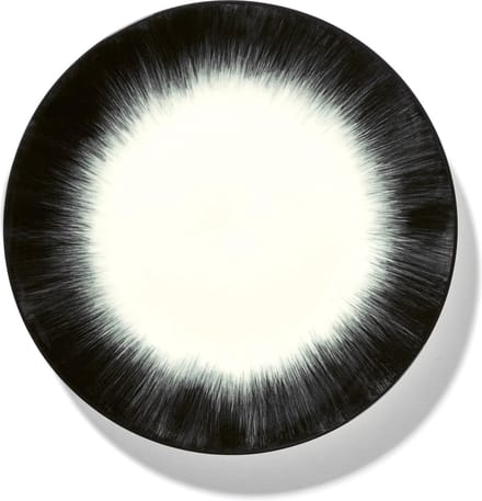 Serax Dé Tableware By Ann Demeulemeester Ontbijtbord Ø17,5 Set Van 2 White/Black 4