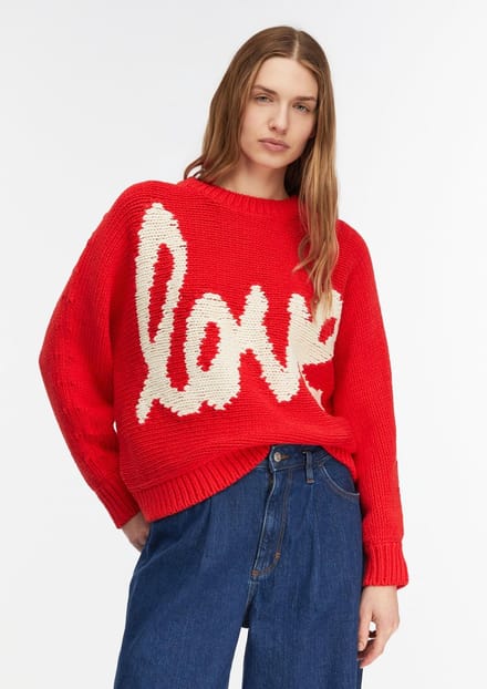 Dames Pullover met Origineel Intarsia Motief COMMA