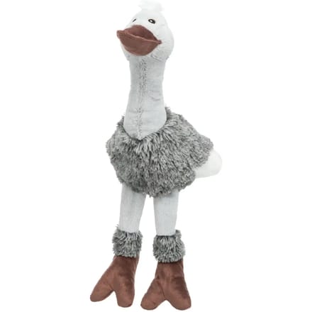 Pluche struisvogel hondenspeelgoed Trixie