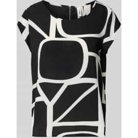 Relaxed fit blouseshirt in crêpe-uitvoering Model 'VIC'