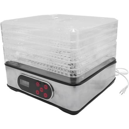 Voedseldroger met temperatuurregeling en timer, elektrische droogmachine voor vlees, kruiden en rundvlees.