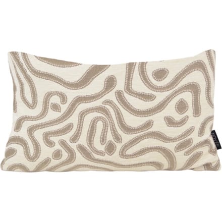 Chenille Flow Crème Kussenhoes | 30 x 50 cm | Velvet/Polyester