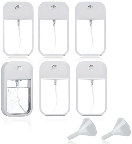 Dailygoody - Set van 6 Mini Sprayflessen 45 ml - Herbruikbare Fijne Mist Sprayflessen met 2 Mini Trechters