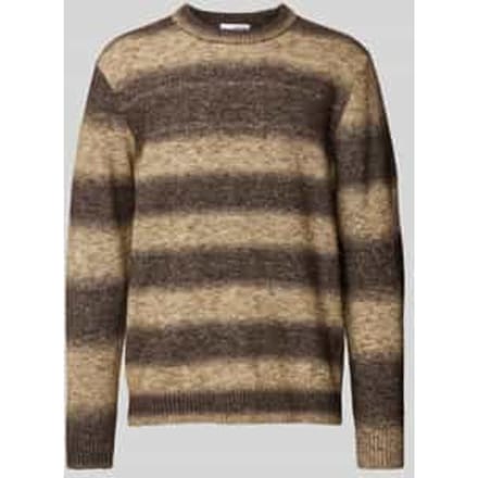 Gebreide pullover met ribboorden, model 'RAI'