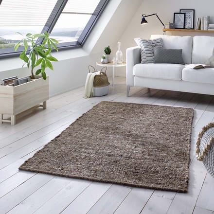 Wollen vloerkleed - Oslo grijs 200x290