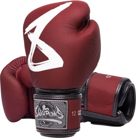 8 Weapons Big 8 Premium Bokshandschoenen Leder Burgundy