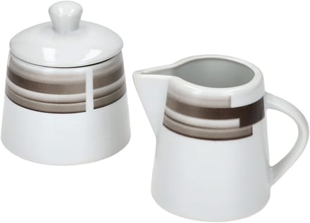 2-delige set suikerpot 28cl & melkkan 23cl Nevada
