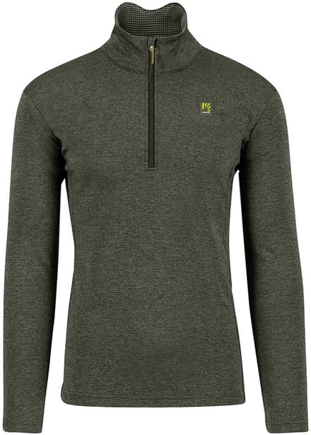 Karpos Pizzocco Fleece Met Halve Rits Groen M Man