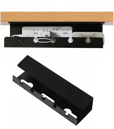EtuiTab - Kabelbeheerder - 40cm - Bureau- en Muurmontage - Zwart
