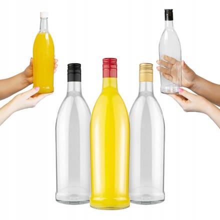 Bimberek Iskra - Glazen Flessen - 500ml - Dik Glas - Klassiek Ontwerp