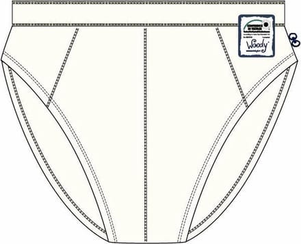 Woody slip jongens wit - 4 jaar