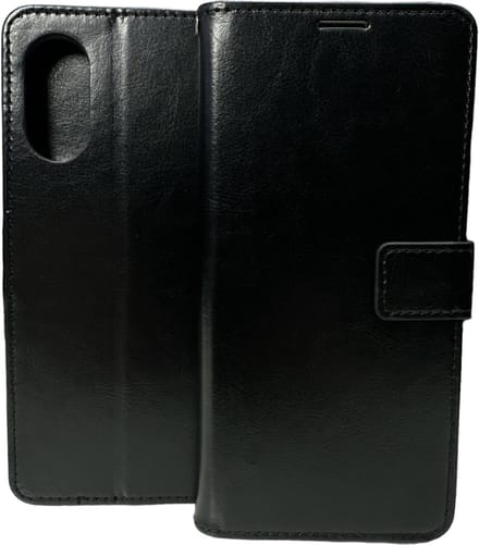 Portemonnee Book Case Hoesje Geschikt voor: Oppo A98 - Zwart