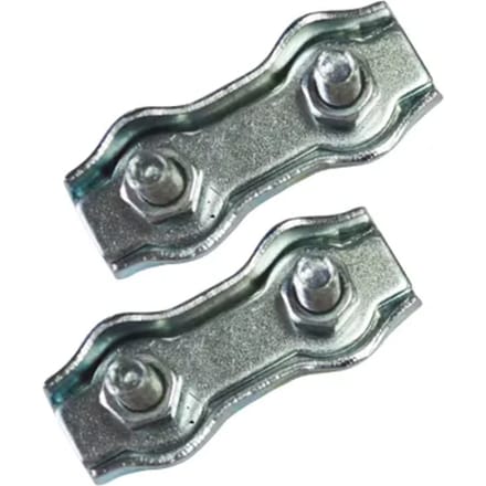 Sencys Kabelklem Dubbel - Gegalvaniseerd - Diam. 4mm - 2 Stuks