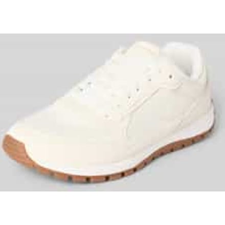 Low-top-sneakers van mix van leer en textiel