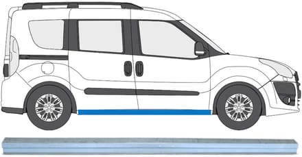 Reparatie dorpel voor Opel Combo D 2011-2018 / Links = Rechts (symmetrisch)