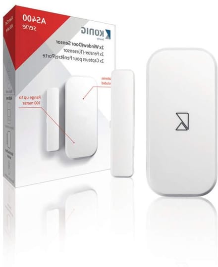 Deur Raam Melder - Contact Sensor - Huis Beveiligen - Draadloze Uitbreiding - 2 Stuks - Wit