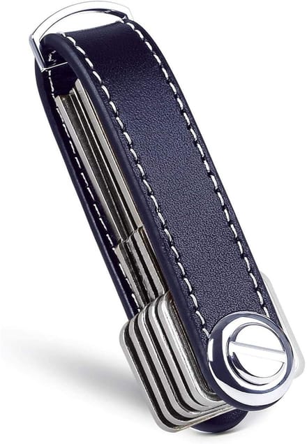 EXCITAT Keychain - Sleutelhouder - Key Organizer - Sleutel Organizer - Multitool Sleutelhanger - Sleuteletui 2 tot 7 Sleutels - Leer - blauw