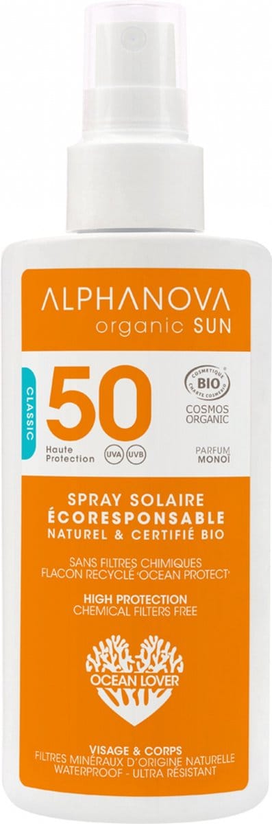 Alphanova Zonnebrandspray Spf 50 Unisex 125 Gram