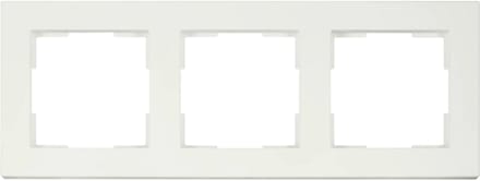 ION Industries - Afdekraam - V1 - 3-voudig - verticaal/horizontaal - 227 x 85 x 11 mm - mat wit
