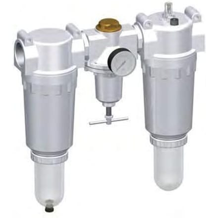 FRL 3-Delig G2'' 18500l/min 0.5-10.0bar/7-145psi Auto Polycarbonaat Standaard 8