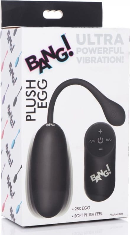 XR Brands - Plush Egg and Remote Control with 28 Speeds