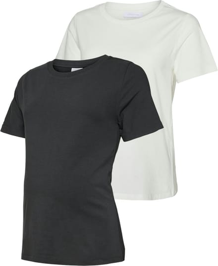 MAMALICIOUS - MLMIA SS JRS TOP 2-P - Dames - T-shirts
