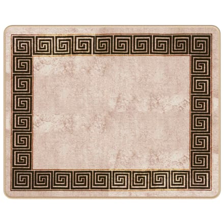 vidaXL - Tapijt - Runner - MARSA - Zwart - 80 - x - 100 - cm - Polyester - en - PVC