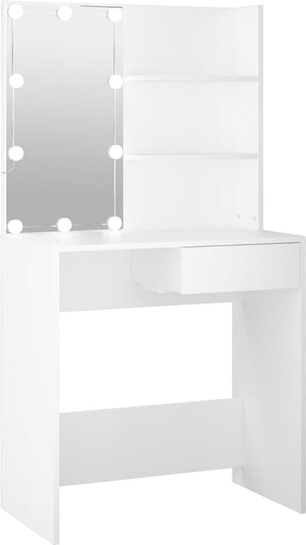 Moderne Kaptafel met LED Verlichting - Make-up Tafel voor Slaapkamer