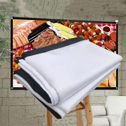 Projectiescherm - Filmscherm Gordijn - Home Cinema - Met Statief - 60 inch - Wit