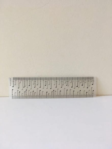 Lineaal muzieknoten