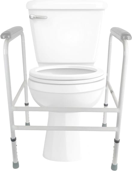 Inklapbaar Toiletbeugel Frame Veiligheidssteun Hoogte & Breedte Verstelbaar