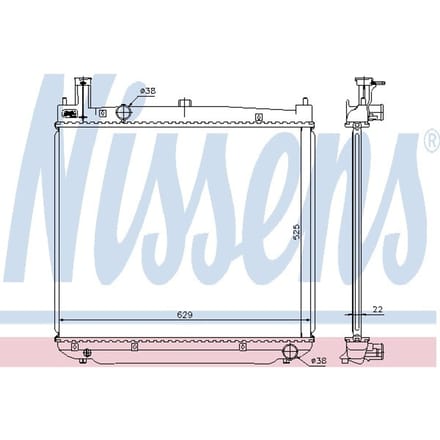 Radiator NISSENS 64649A
