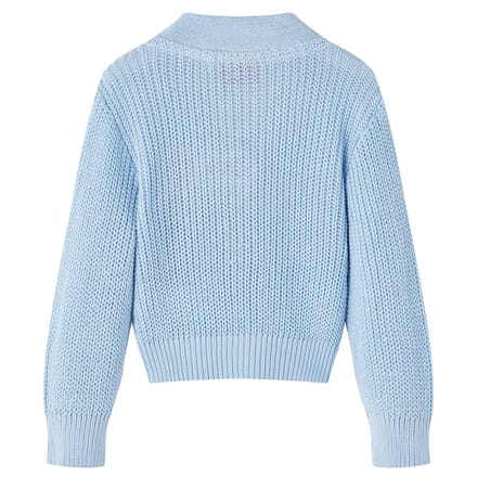vidaXL - Kindervest - gebreid - 128 - blauw