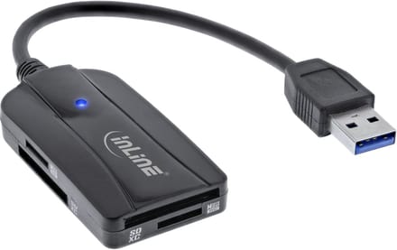 InLine® Kaartlezer, USB-A, USB 3.2 Gen.1, voor SD en microSD