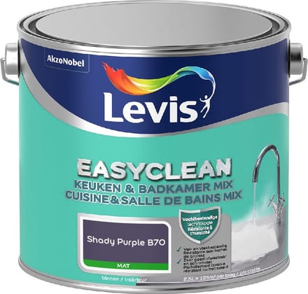 Levis - Easyclean Keuken & Badkamer Mix - Shady Purple B70 - Mengverf - 2,5 L